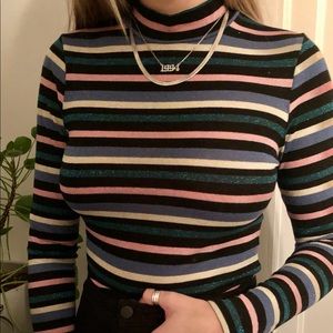 Sparkly Mock Turtleneck